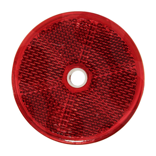 Aspöck reflector RED reflector 60mm round screwable