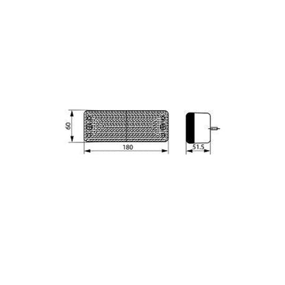 Indicator and position light for tractors vintage