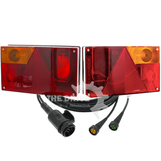 Aspöck set Multipoint 1 I right / left rear lights + 7m connection cable 13-pin.