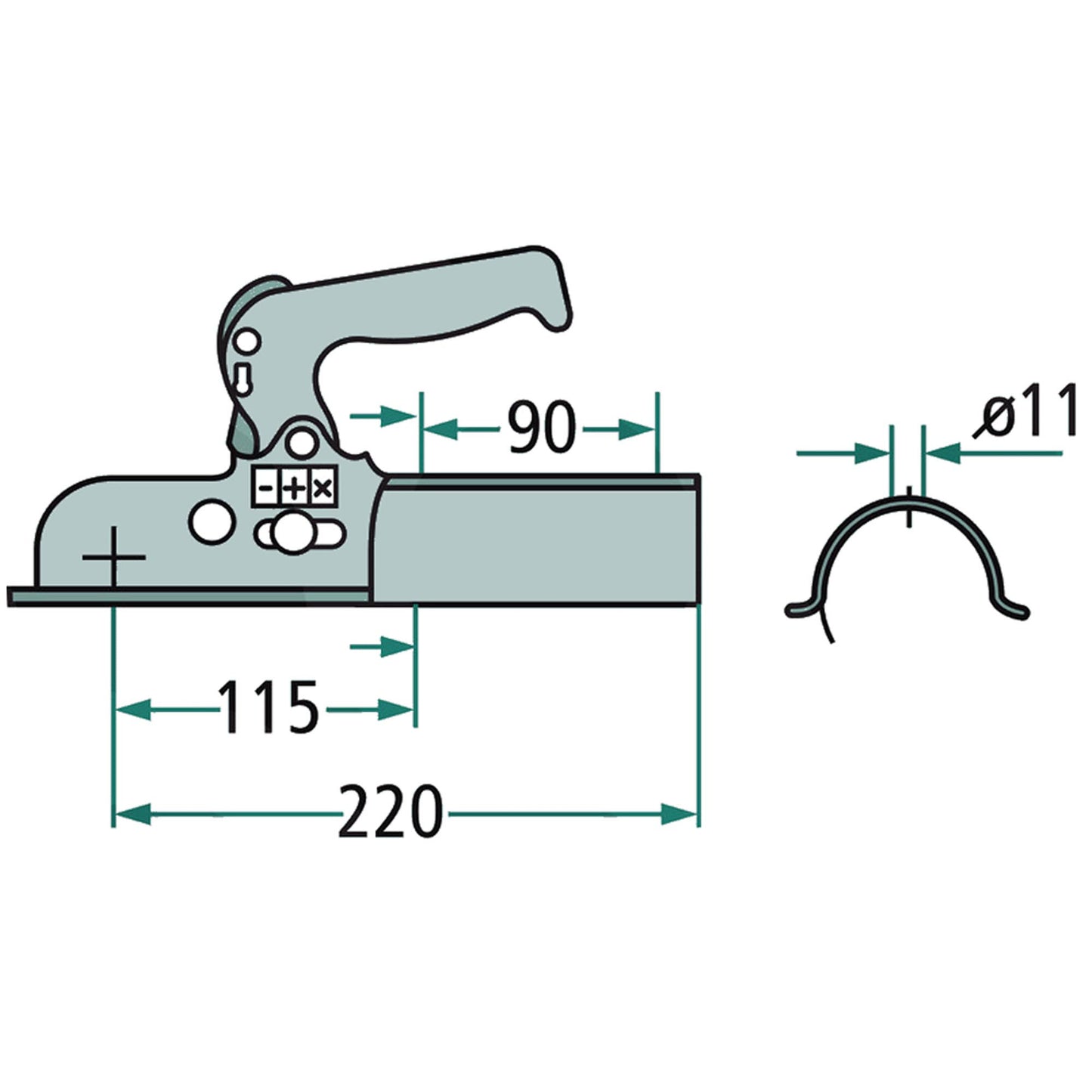 Winterhoff WW8-A Zugmaul 800 kg