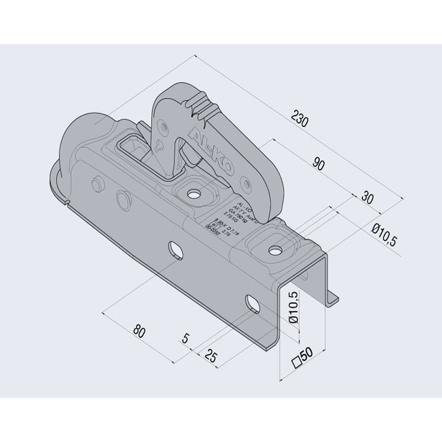 AL-KO AK7 V version D / 750kg square 50mm