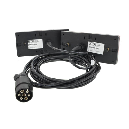 Aspöck Midipoint 1 rear light set including 7-pin connection cable 7 meters