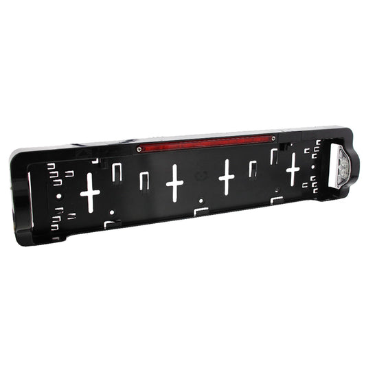 Aspöck license plate holder with 2x LED license plate light and brake light