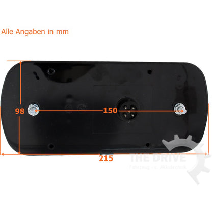 Aspöck Satz Midipoint 2 Anhängerleuchte Rechts / Links mit NSL