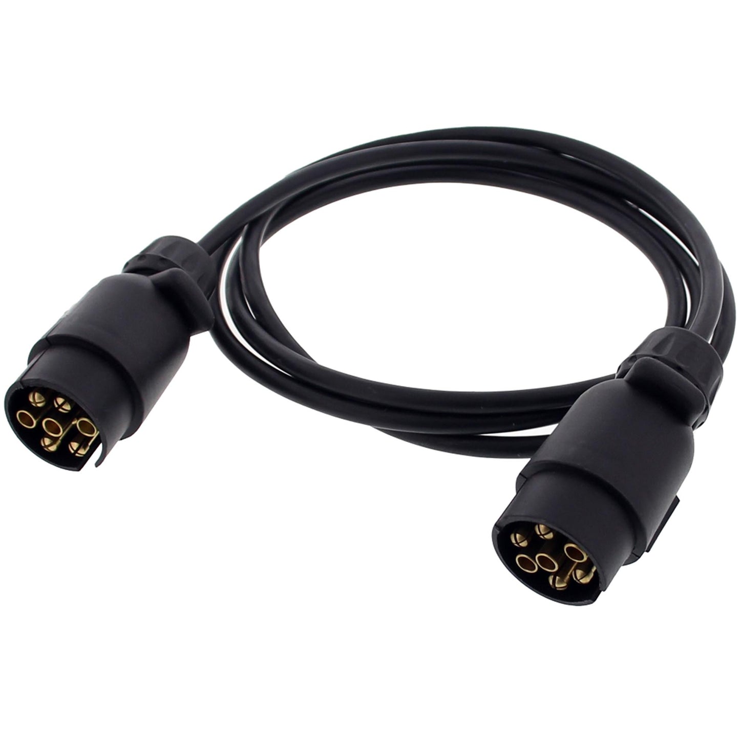 Extension cable 2 meters 2x plug (M/M) 7-pin