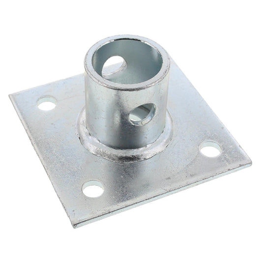 Mounting plate parking support 120x120mm LA:80mm 17mm bolt