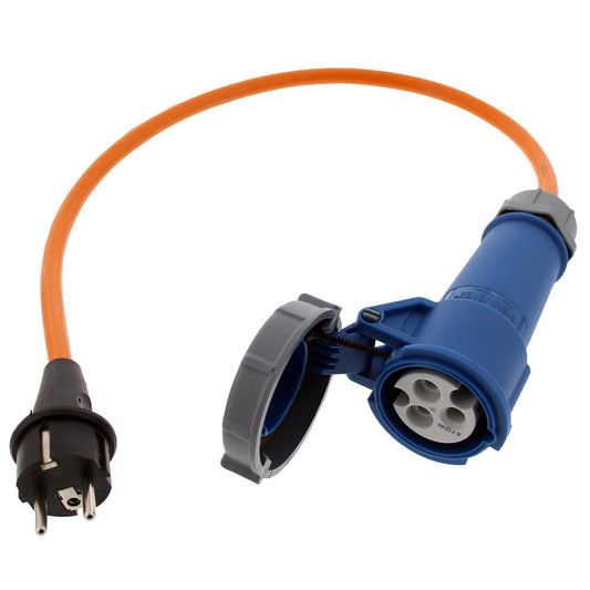 Adapter cable CEE coupling with Bajo / Schuko plug 500mm