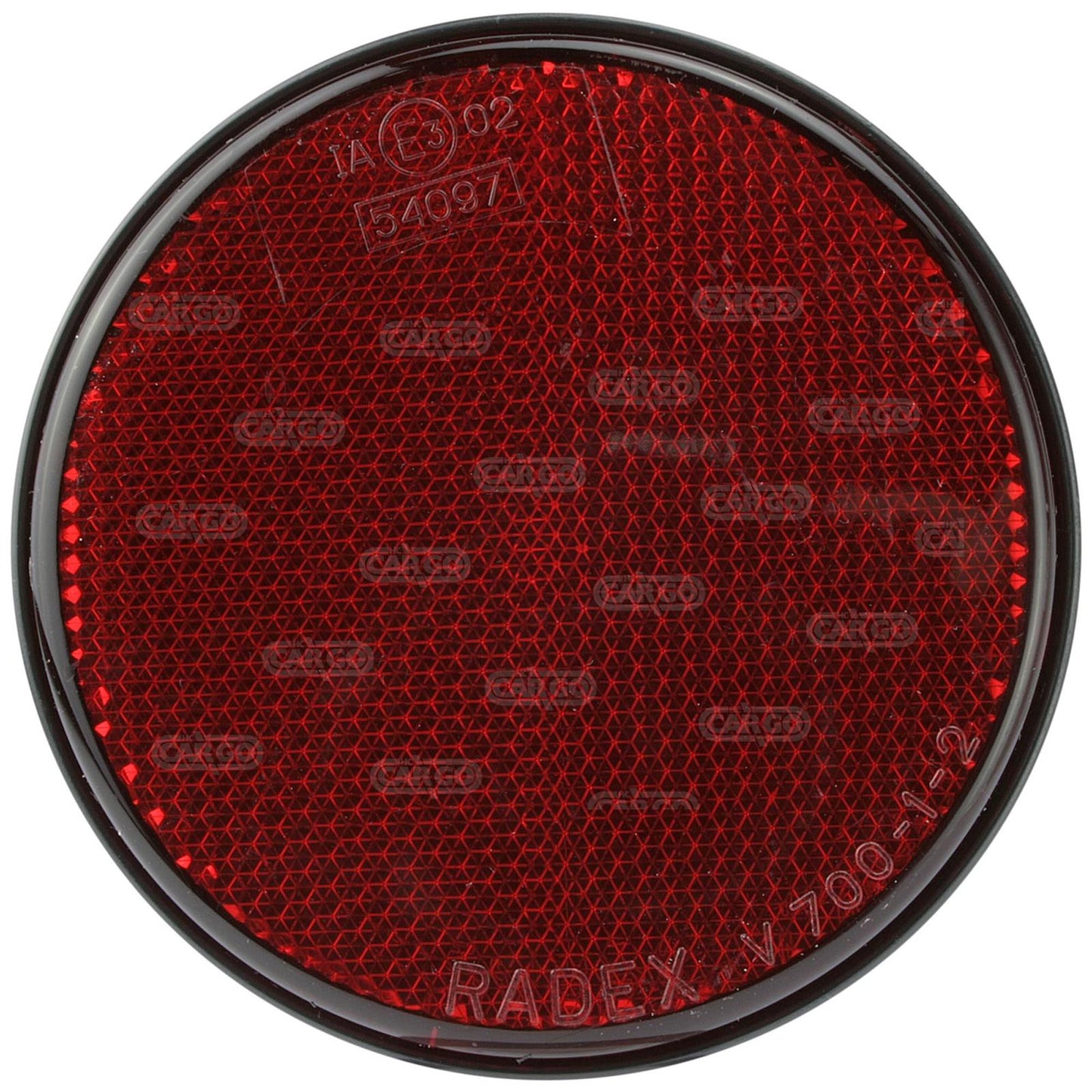 Radex reflector red Ø 85mm with screw