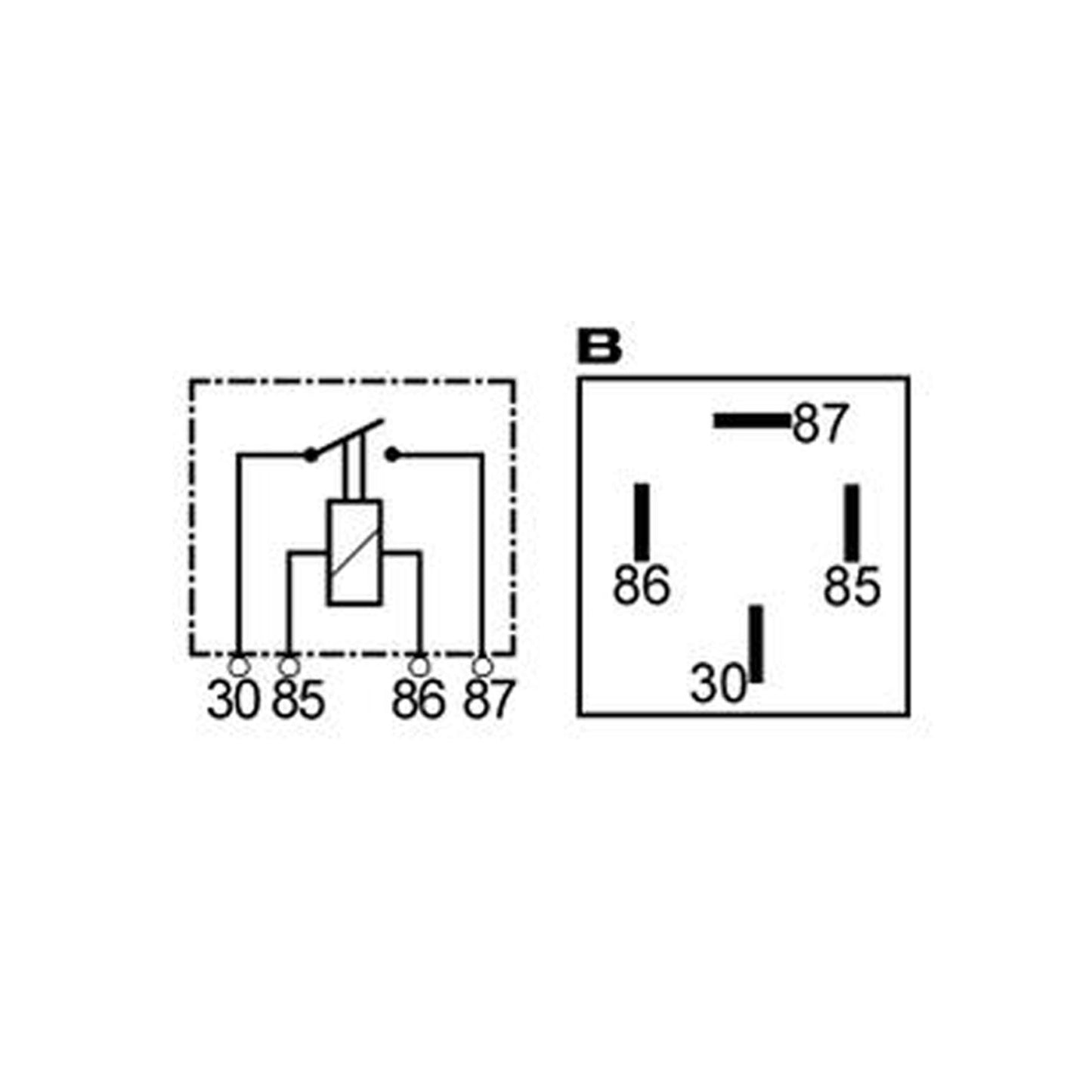 Relay 24V 70A 4-pin working current relay