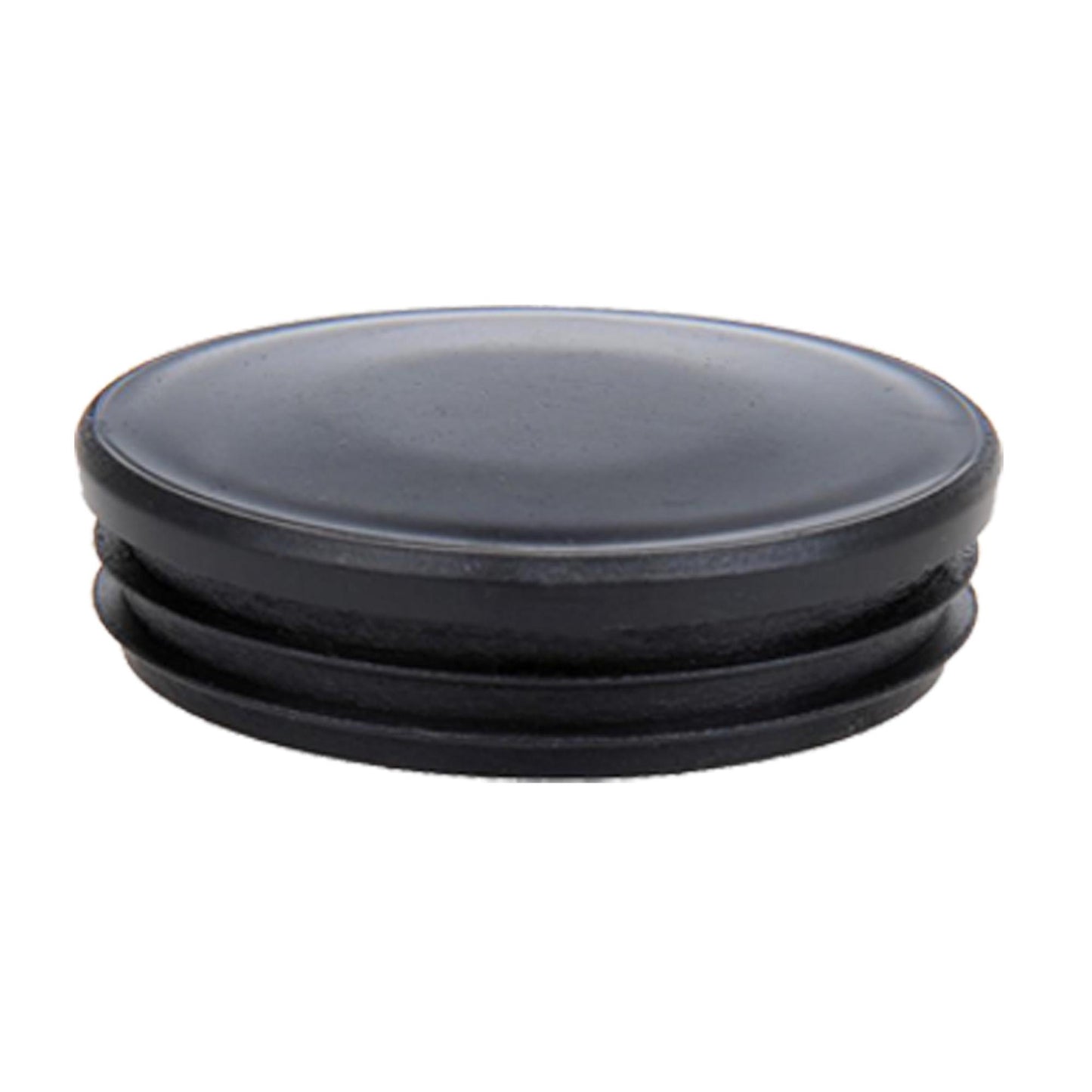 End cap plastic black round Ø60mm