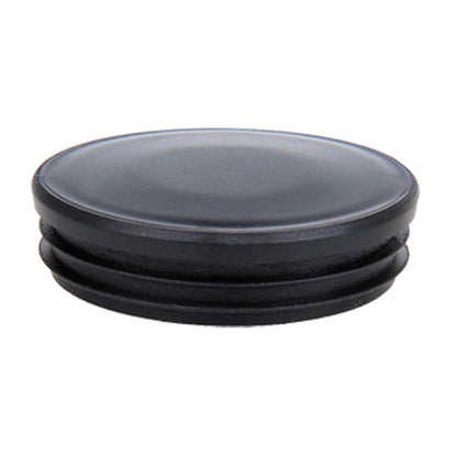 End cap plastic black round Ø60mm