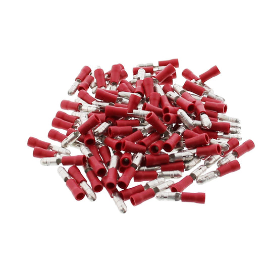 100x round plug red 0.5-1.5mm² 300V