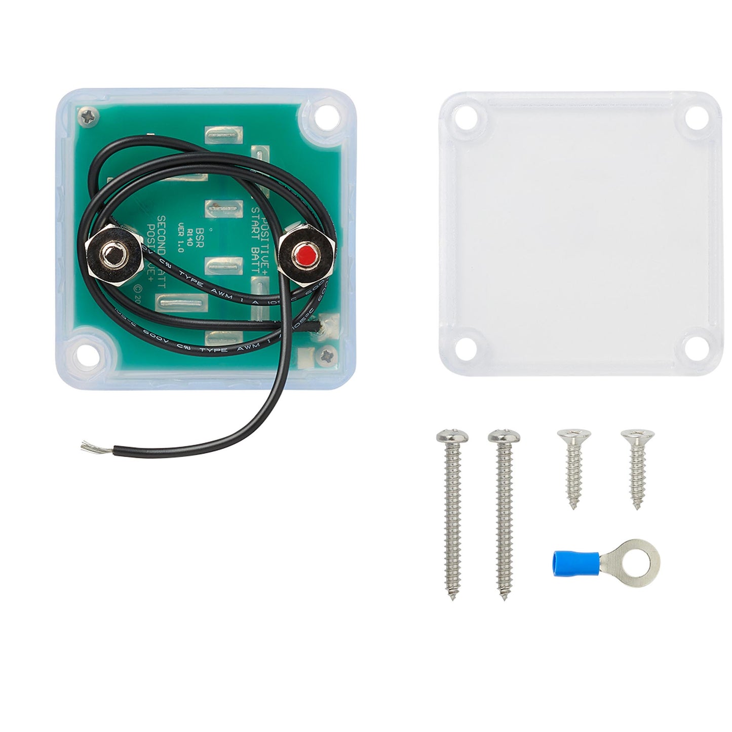 BSR Batterie Trennrelais 12V 140 Ampere + 2 Ringösen 25mm² M6