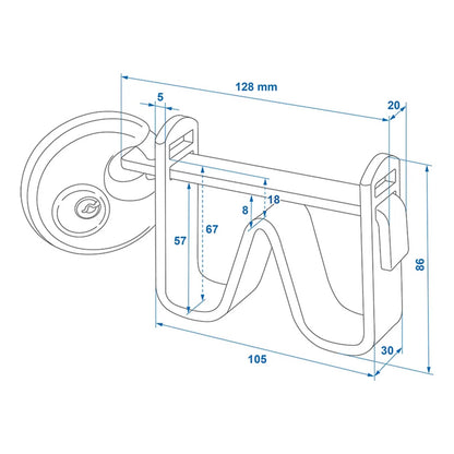 Trailer anti-theft device with padlock