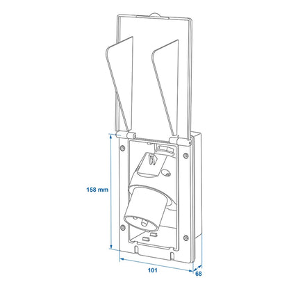 CEE feed plug installation rectangular