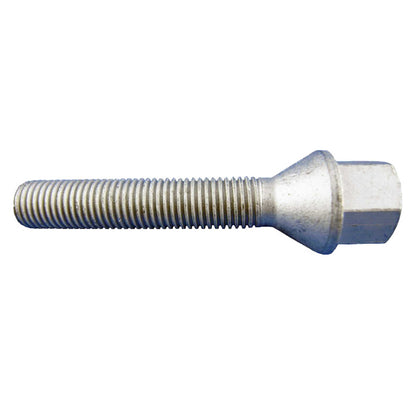 Wheel bolt cone 60° 12x1.5x60 SW17 silver