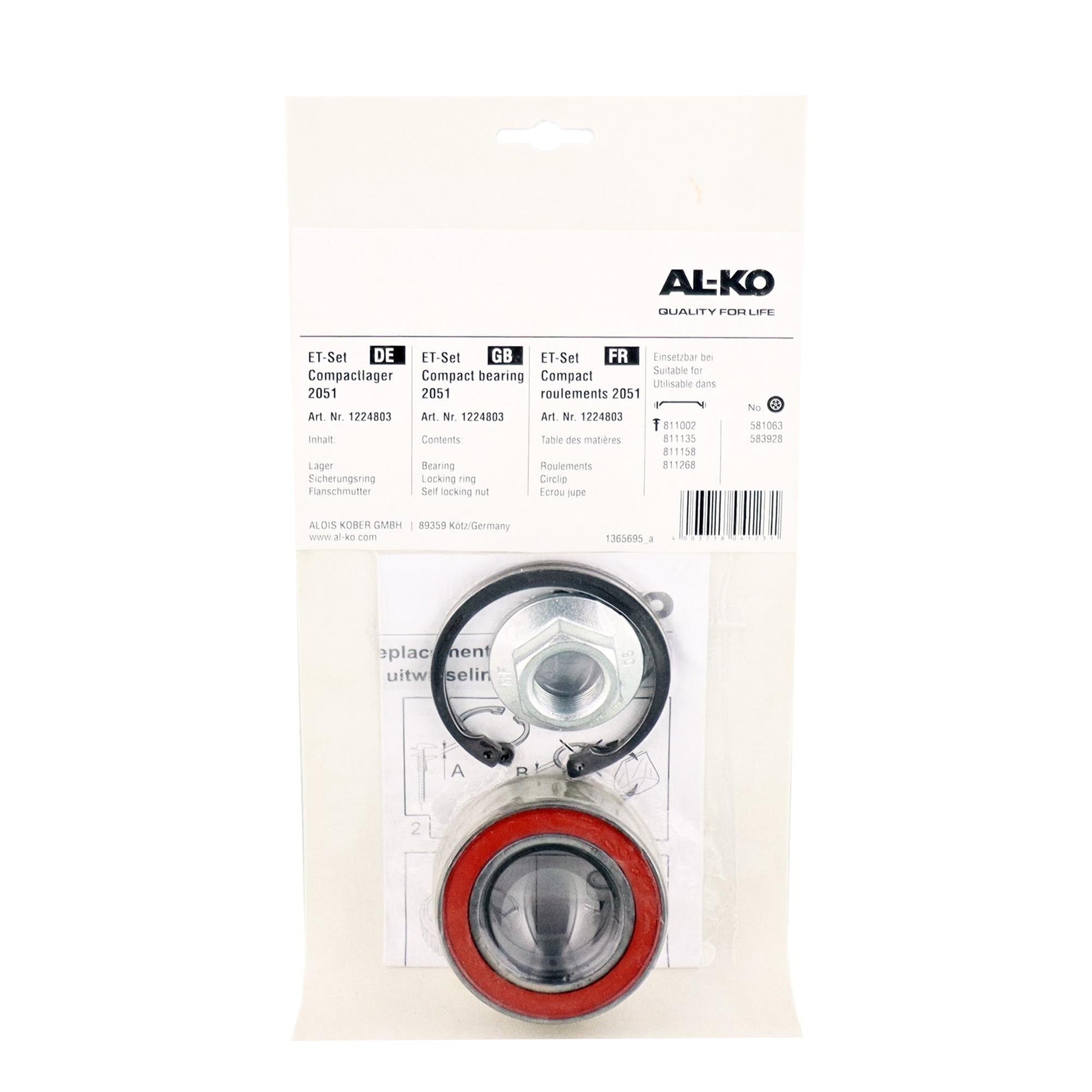 Alko Radlagerset 1224803 passend für 2050 / 2051 - TMN - shop.de