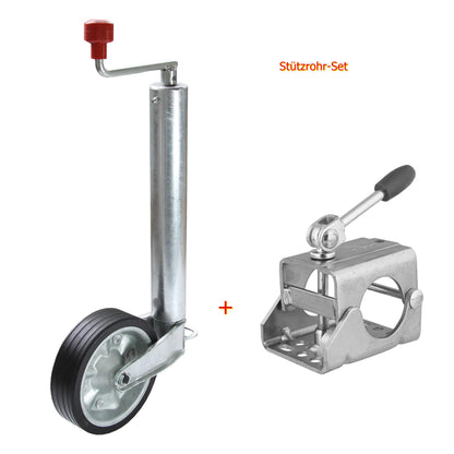 Support wheel set with clamp holder 500kg Ø60mm