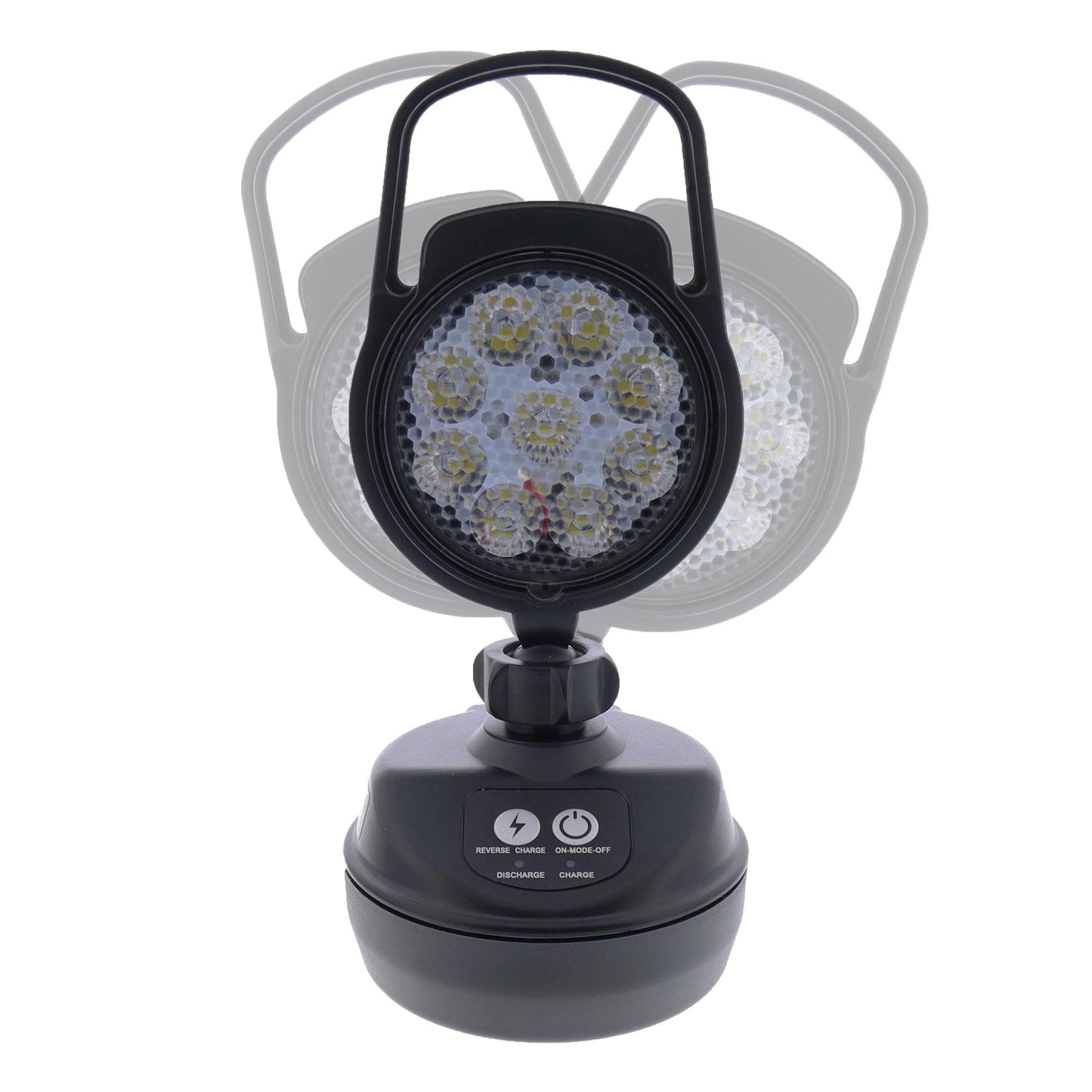 LED battery-powered work light 9Watt with magnetic base 4 light modes