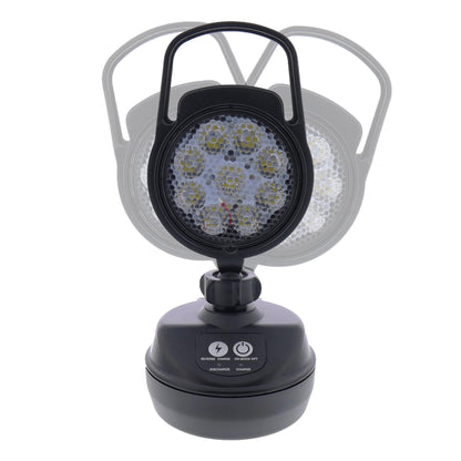 LED battery-powered work light 9Watt with magnetic base 4 light modes