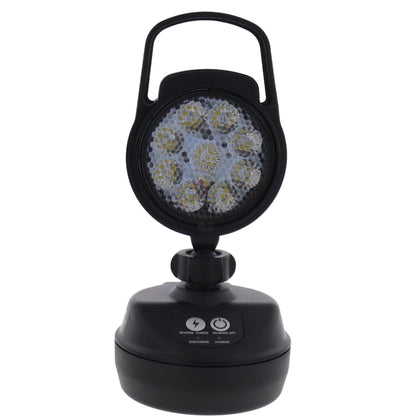 LED battery-powered work light 9Watt with magnetic base 4 light modes