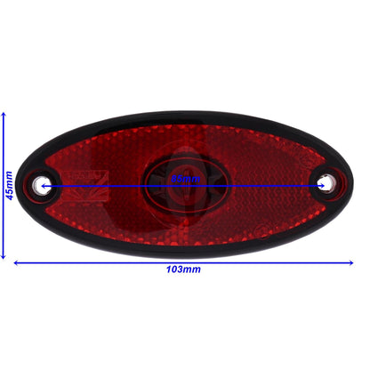 Aspöck 12V Flatpoint II LED Positionsleuchte Rot 0,5m DC - Kabel - TMN - shop.de