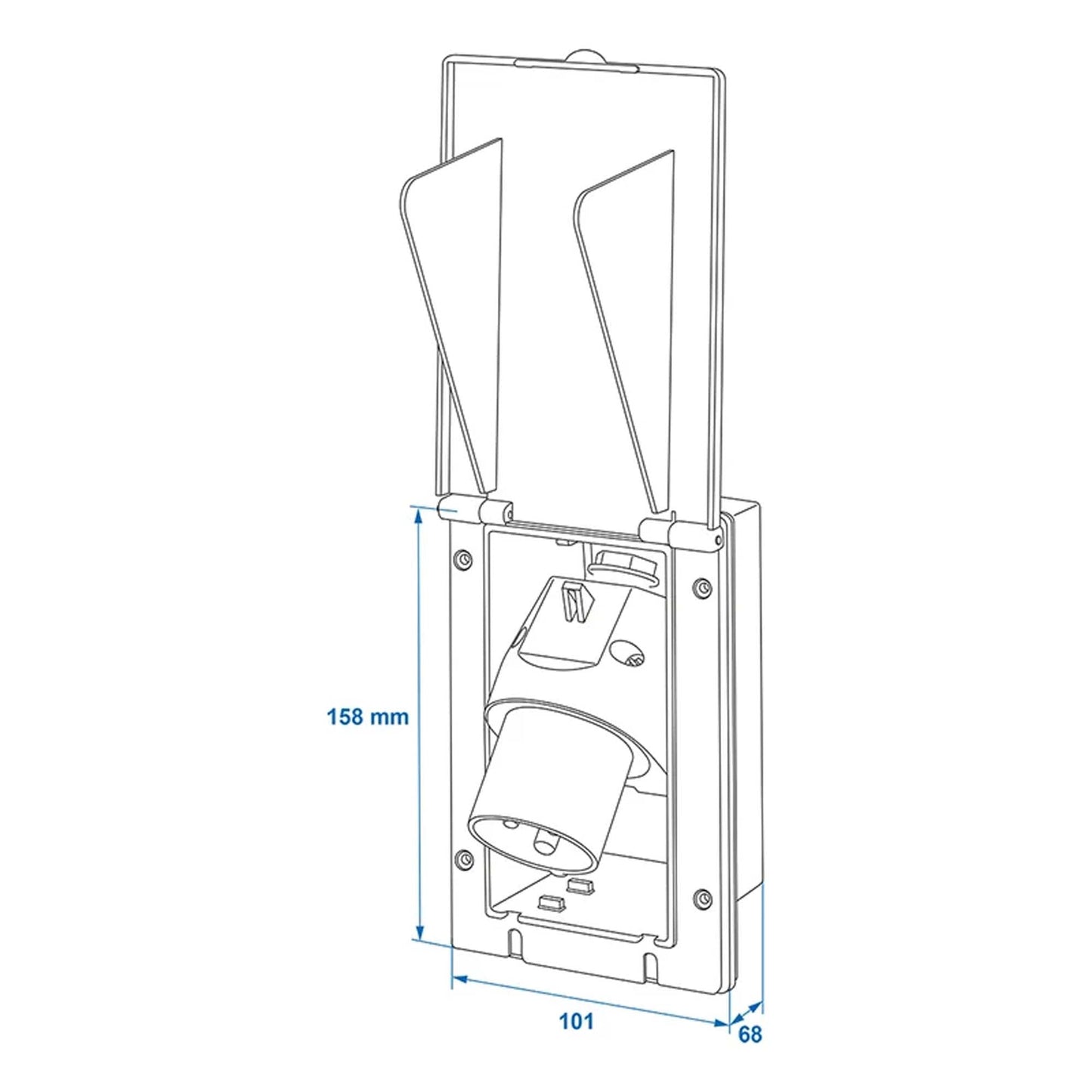 CEE - Einspeisestecker Einbau rechteckig - TMN - shop.de