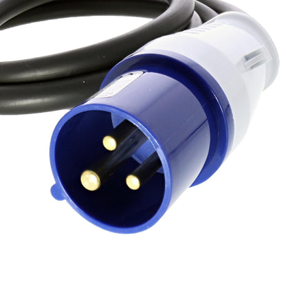 Adapter cable CEE plug to Schuko coupling 1.5m 3x2.5mm² H07RNG 230V IP44