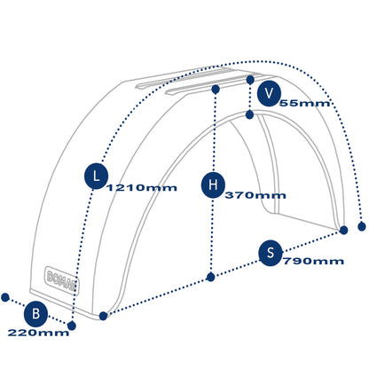 Domar fender plastic W220xS790xH370