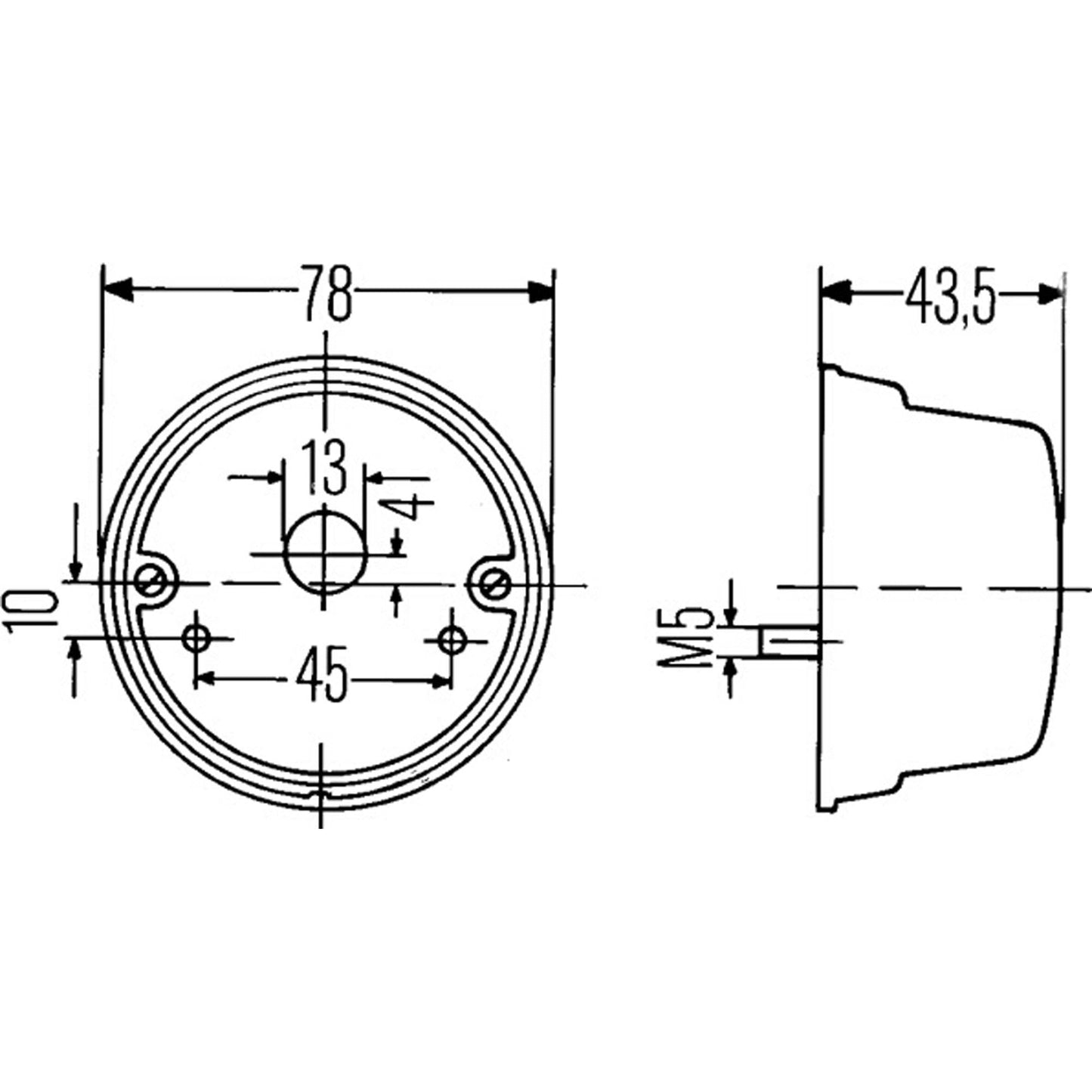 Hella Blink - Positionsleuchte Oldtimer 2BE 001.259 - 061 - TMN - shop.de