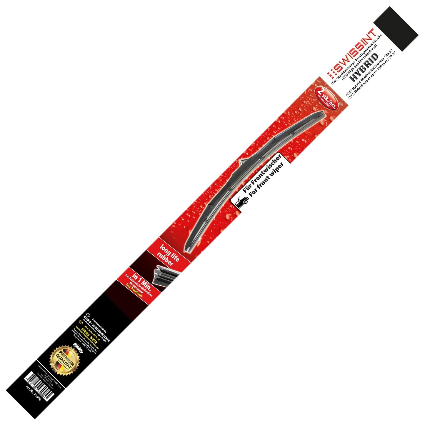 Hybrid750T Swissint 2x Ersatzgummi für Hybrid Wischer 750mm - TMN - shop.de