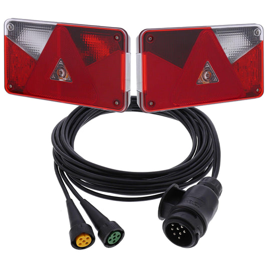 ASPÖCK Multipoint 5V LED rear light set with cable 4m 13-p