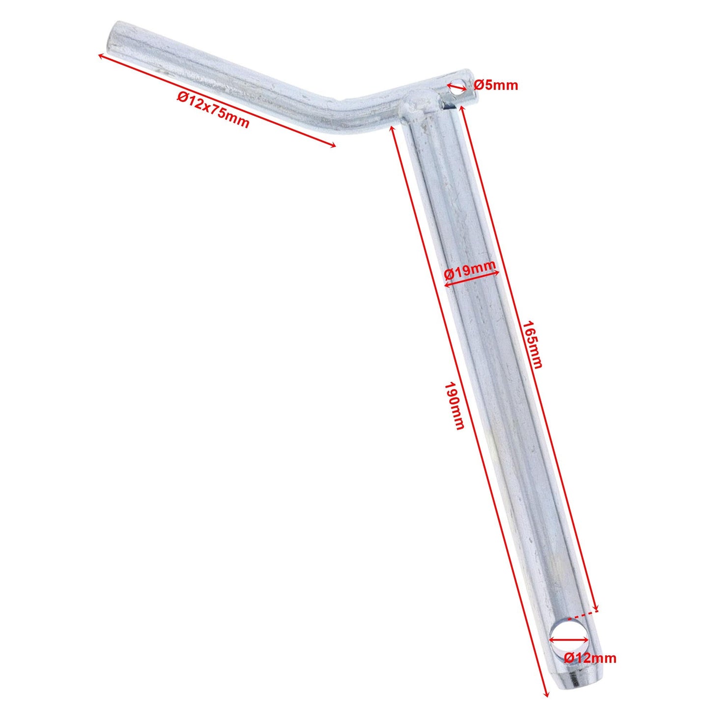 Oberlenkerbolzen mit Hangriff Kat.1 Ø19mm L. 190mm - TMN - shop.de