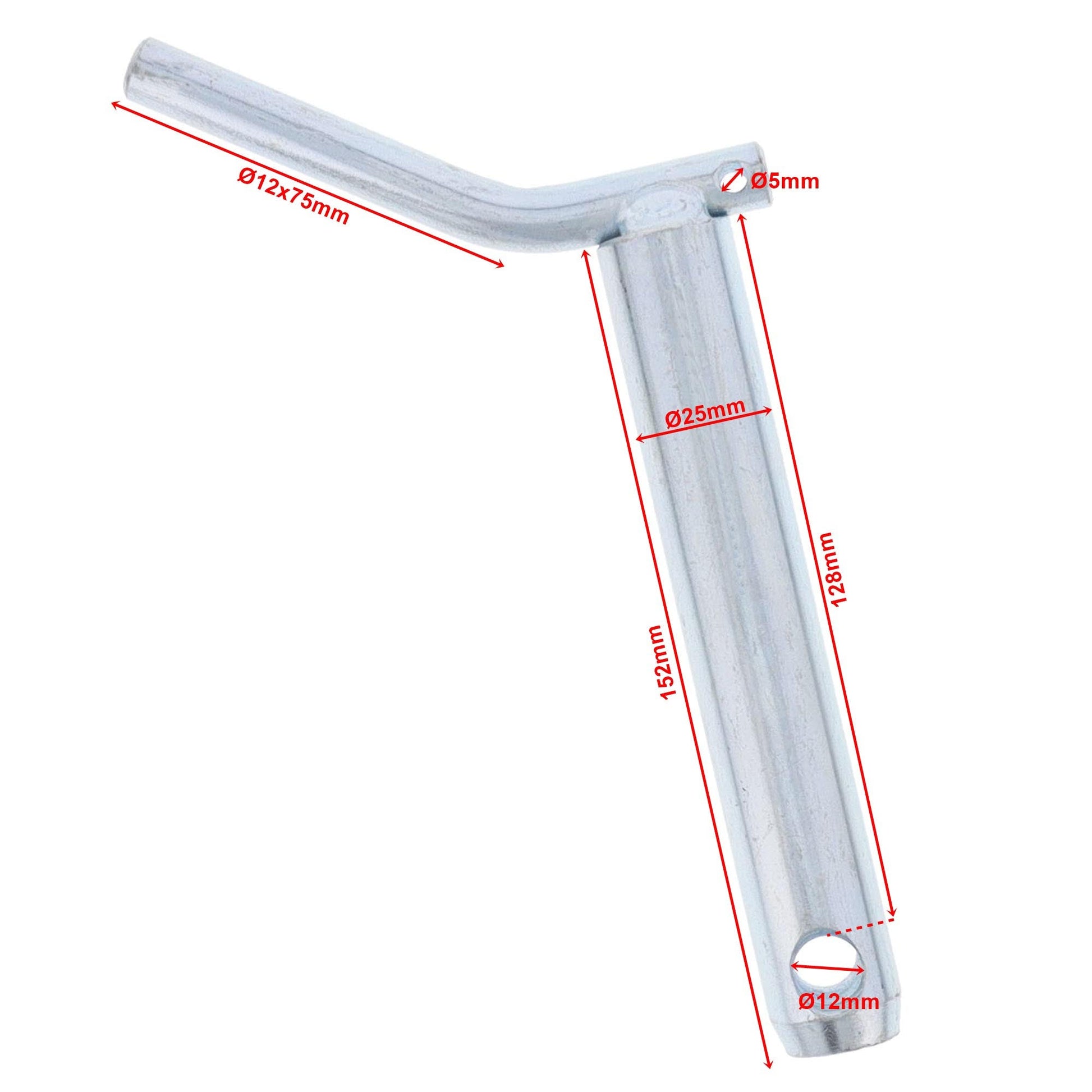 Oberlenkerbolzen mit Hangriff Kat.2 Ø25mm L. 152mm - TMN - shop.de