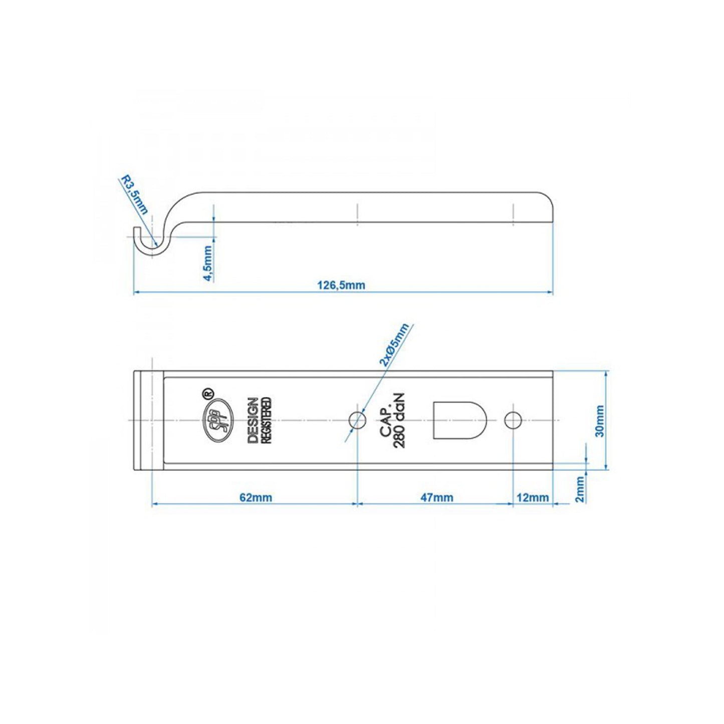 SPP counterholder for eccentric lock Z-01