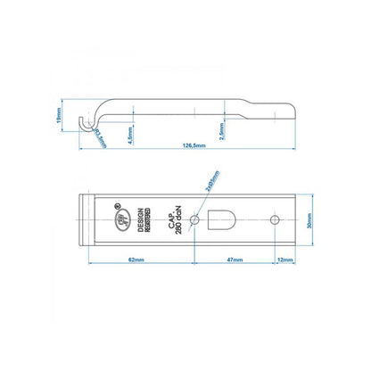 Counterholder for eccentric lock SPP Z-02