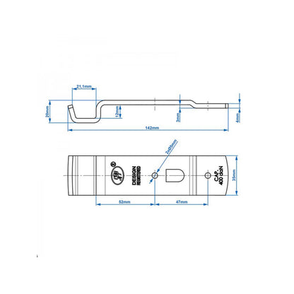 SPP counterholder for eccentric lock Z-02A