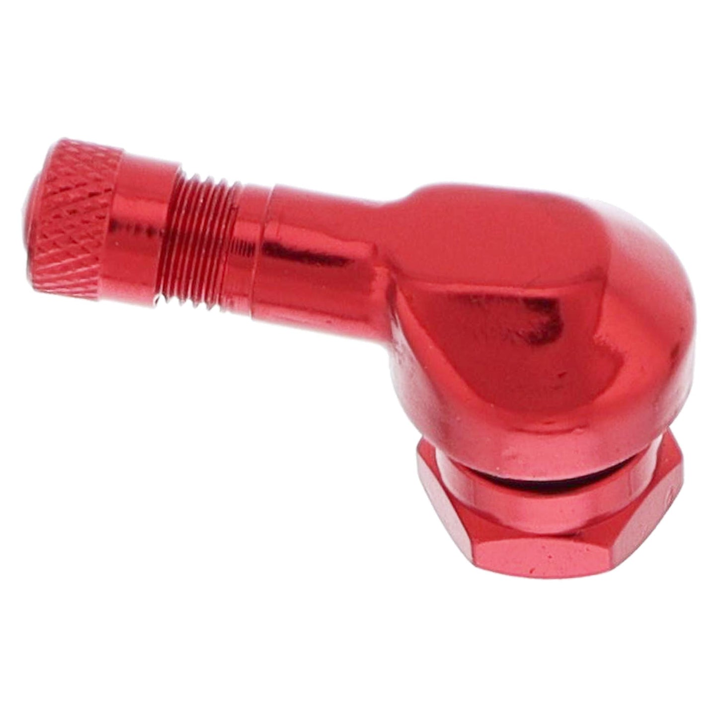 Aluminum screw valve angled 90° motorcycle