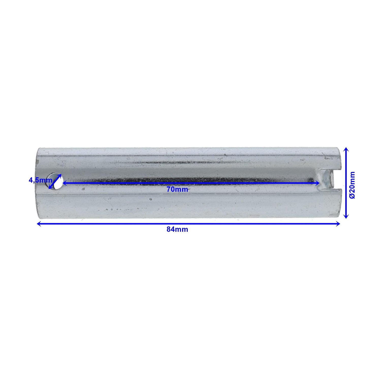 Stützrad - Achse L - 84mm / Ø20mm, verzinkt - TMN - shop.de