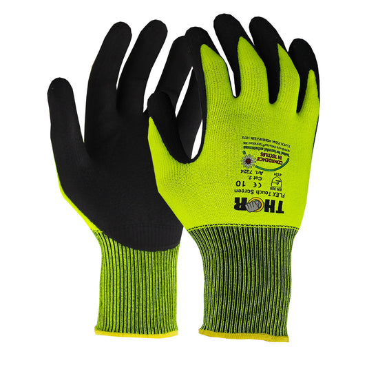 12 pairs of work gloves THOR Flex Touchscreen Gr. 7 - 11