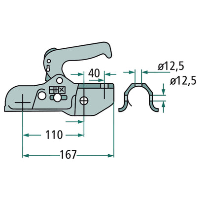 Winterhoff WW13 - N Zugkugelkupplung ehemals EM150RA 1500KG - TMN - shop.de